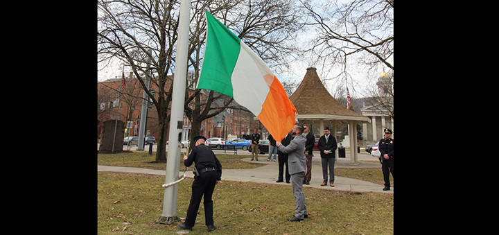 Irish flag raising to return on St. Patrick's Day